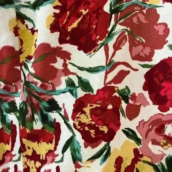 EUC Loft Vibrant Floral Mini Skirt Size 00 Petite - Picture 6 of 11